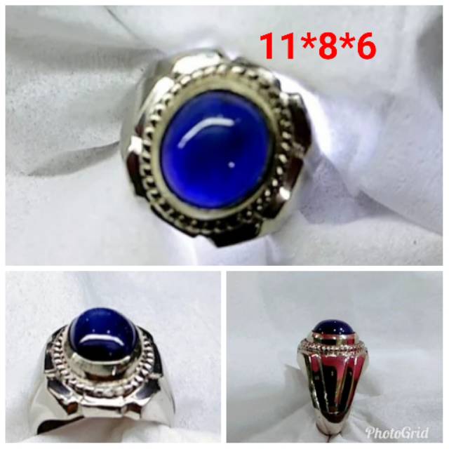 Natural blue safir Afrika 05