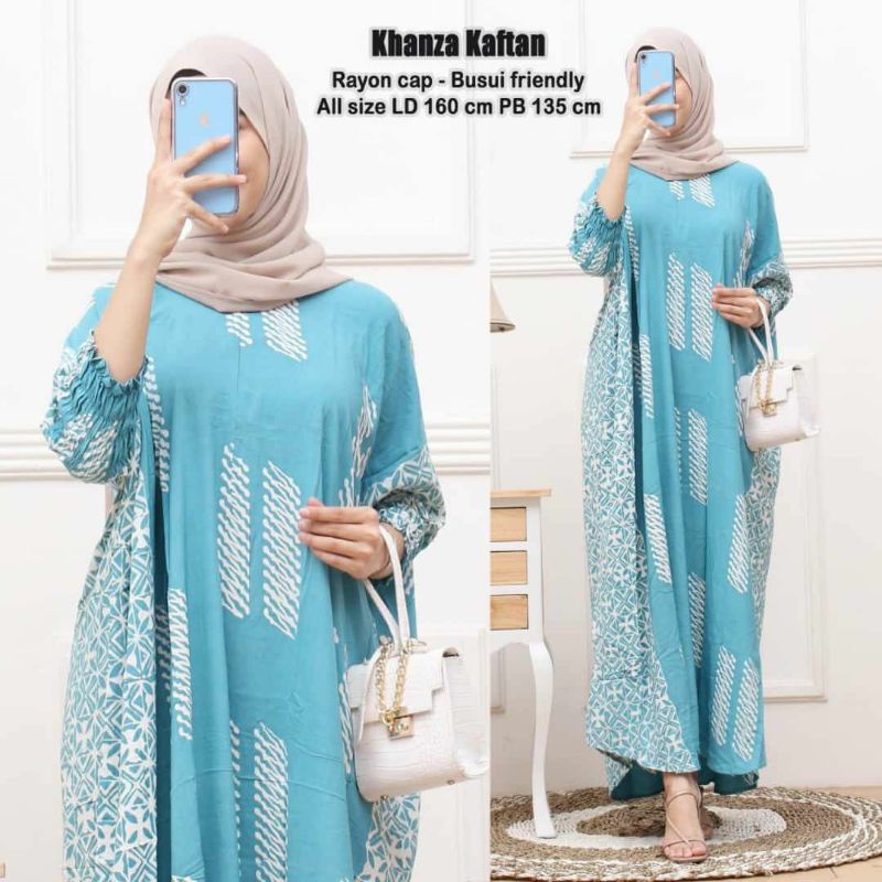 DASTER KAFTAN JUMBO LD 160 CM DASTER ARAB KELELAWAR LENGAN PANJANG PB 138 TIEDYE CAP BUSUI-8