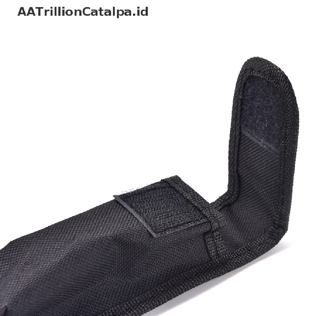 Aatrillioncatalpa Sarung Senter Bahan Nilon Warna Hitam Untuk Ikat Pinggang