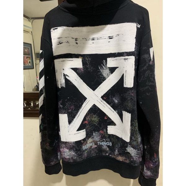 hoodie off white galaxy original original 100%