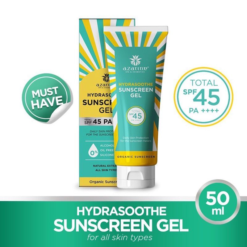 AZARINE HYDRASOOTHE SUNSCREEN GEL SPF45 PA++++ 50ML