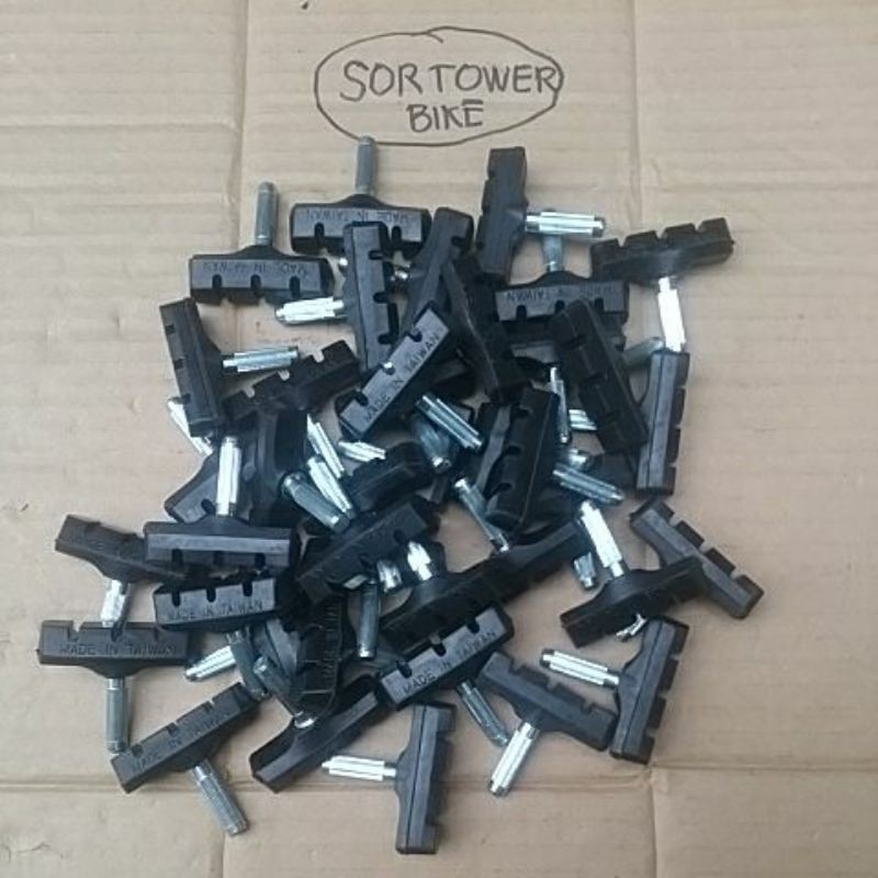 BRAKE SHOE KARET REM SEPEDA FEDERAL CANTILEVER TAIWAN 1 PCS