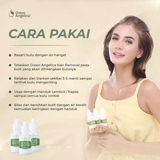 Image of thu nhỏ Green Angelica - Hair Removal 35ml Perontok Bulu Cair Untuk Kaki Tangan  Ketiak Dada #6