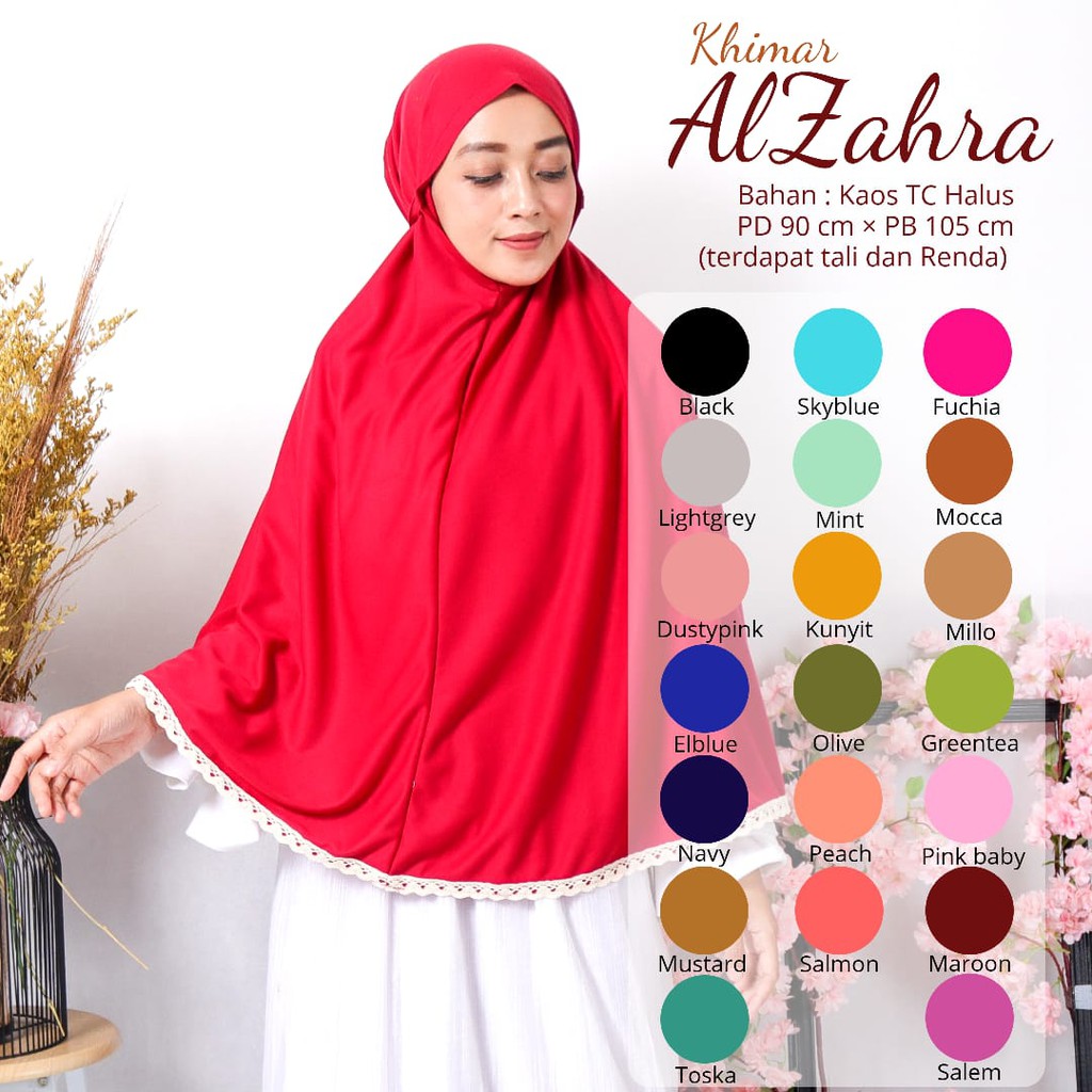 Terlaris !!! KHIMAR JUMBO DEWASA MUSLIMAH/BERGO MARYAM TALI_ KHIMAR ALZAHRA_ BAHAN KAOS TC PREMIUM