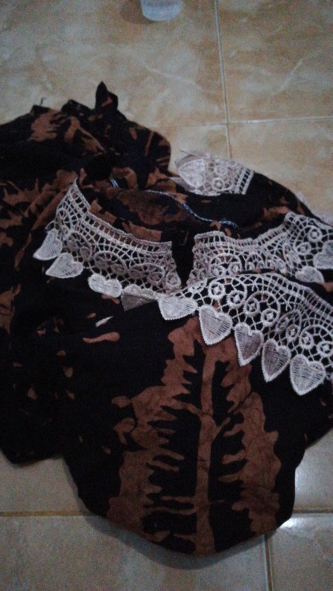 Dress Godhong Renda Busui || Daster Renda || Daster Batik Pekalongan Maju