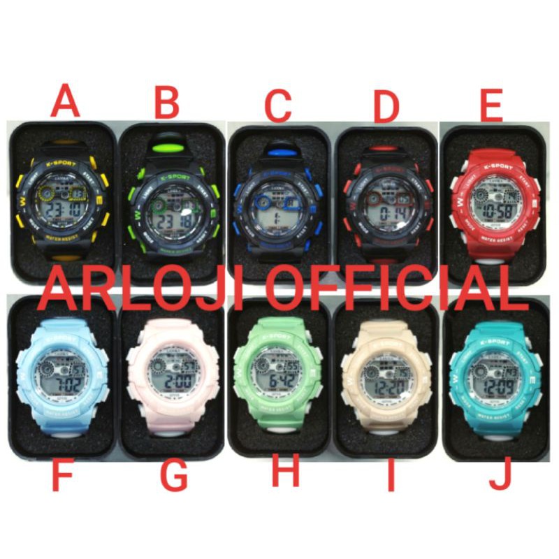 Jam tangan Sport Water resistant Lasika G7115 Original