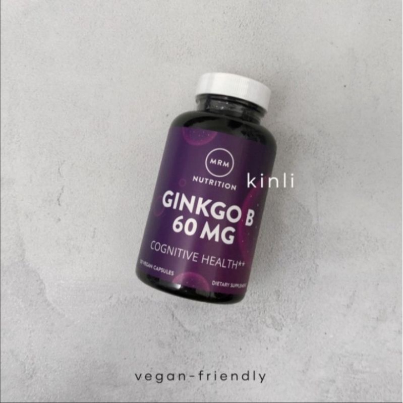 MRM  ginkgo biloba 60mg 120 vegan capsules