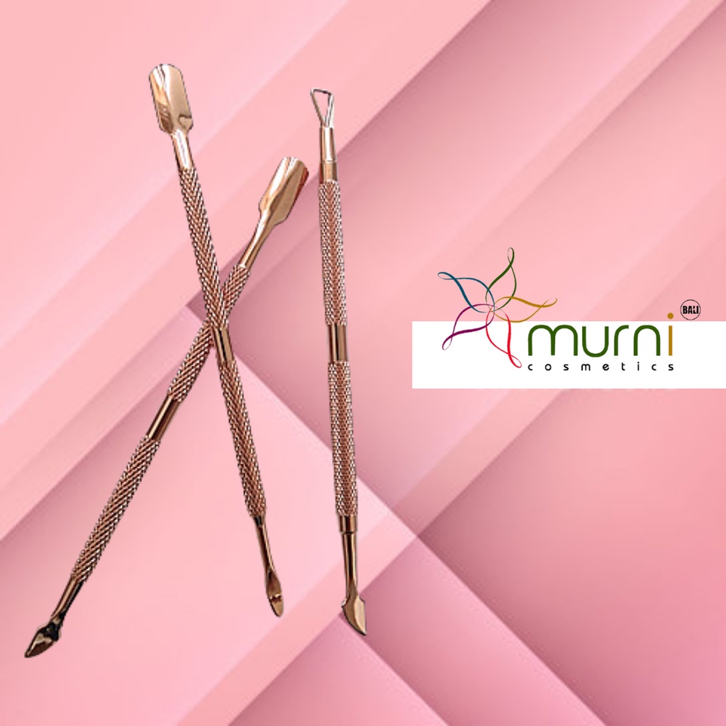 PEMBERSIH  KUTIKULA KUKU SET (3PCS) WARNA EMAS