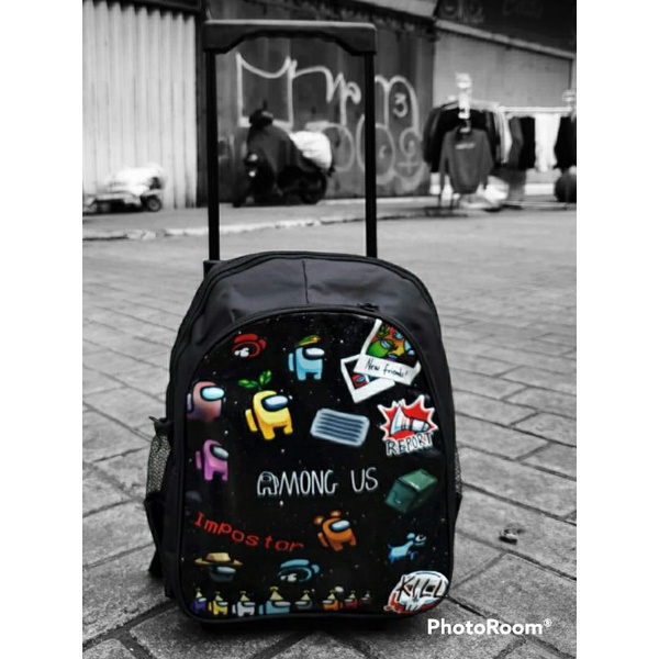 Rully Tas ransel troli anak karakter among us