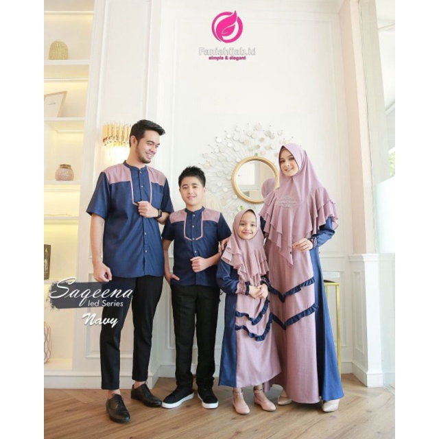 Sarimbit Saqeena by Fania hijab  6 pilihan warna /sarimbit fania/sarimbit fania hijab/sarimbit kelua