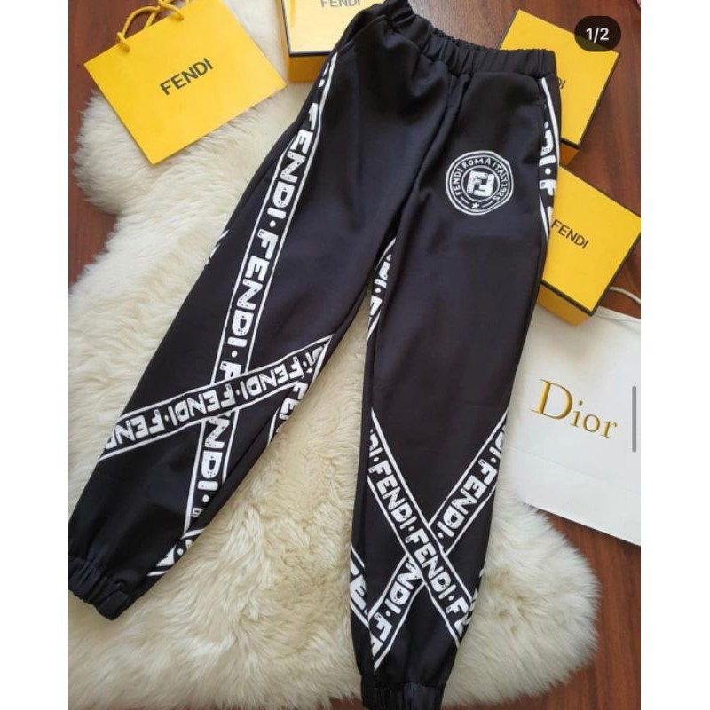 Jogger Fendi_Silang + Logo; premium import