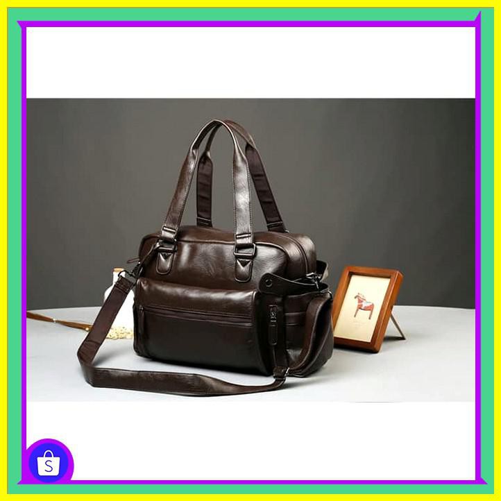 tas pria tas mudik Tas Selempang Pria Bagus tsd65A gahar tas baju - Cokelat