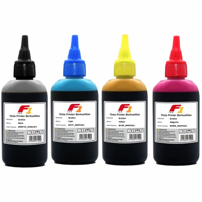 Tinta Refill F1 Printer Bro 100ml BT5000 BT6000 BT5000C BT5000M BT5000Y BT5000BK BT 5000 BT 6000