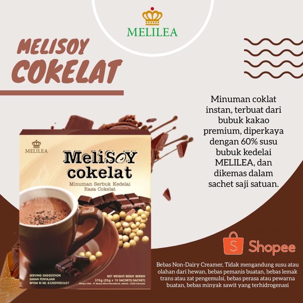 

MELILEA MINUMAN SERBUK KEDELAI RASA COKLAT (MELISOY CHOCOLATE)