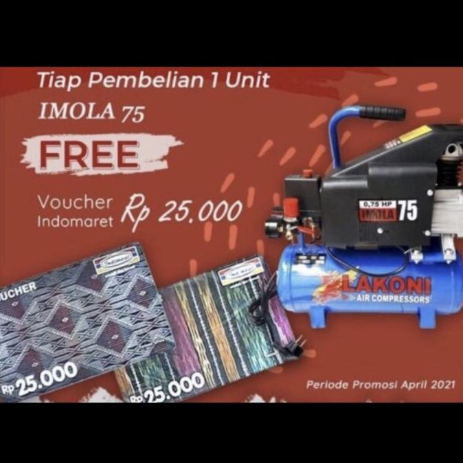 TERBARU! mesin Kompresor lakoni imola 75 / kompresor angin lakoni imola 75