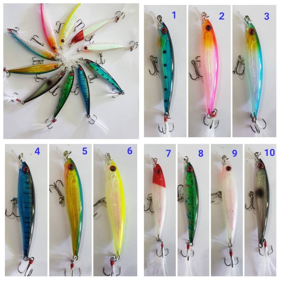 Minnow Hampala / Minnow Casting Panjang 9 cm Berat 7.2 gr Type Floating