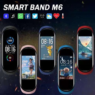 【Ready】M6 Smartband M6 Jam Kesehatan Gelang Kesehatan Smart Bracelet Watch