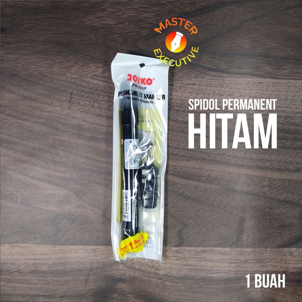 [Buah] Joyko Spidol Permanent Marker Hitam Biru - Tidak Bisa Dihapus