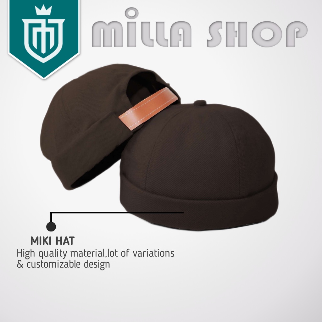 Topi Miki Hat POLOS Peci Gaul Rockzilla Premium &amp; Exclusive