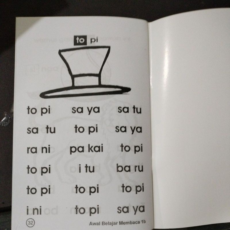 buku awal belajar membaca 1a dan 1b 32 halaman (15x24cm)