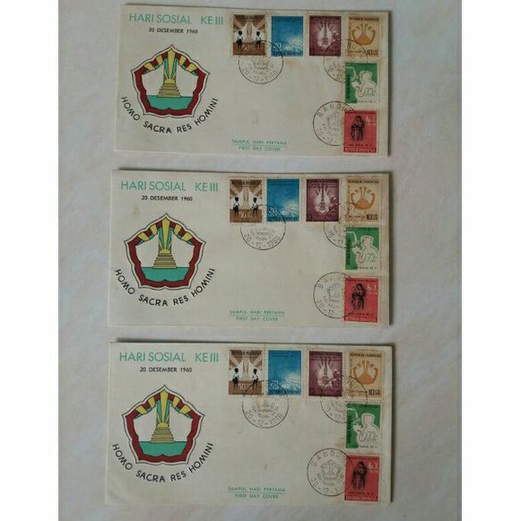 

SHP - Sampul Hari Pertama - Hari Sosial Ke III, 20 Desember 1960 -Filateli