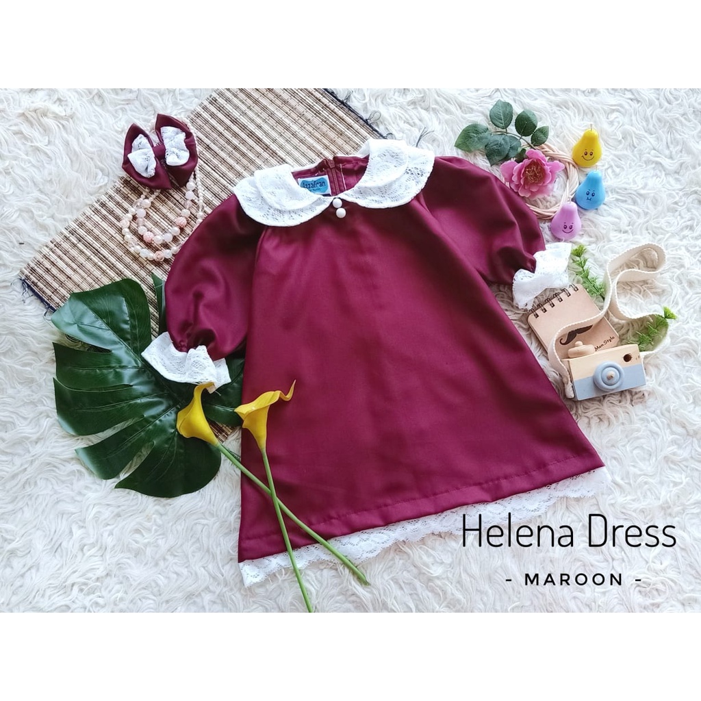 Dress Helena Anak Unik/Gaun Pesta/Dress Anak