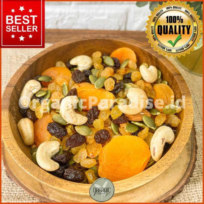 

Trail Mix / Mixed Nut Positive Vibe 600gr Premium Quality Fresh