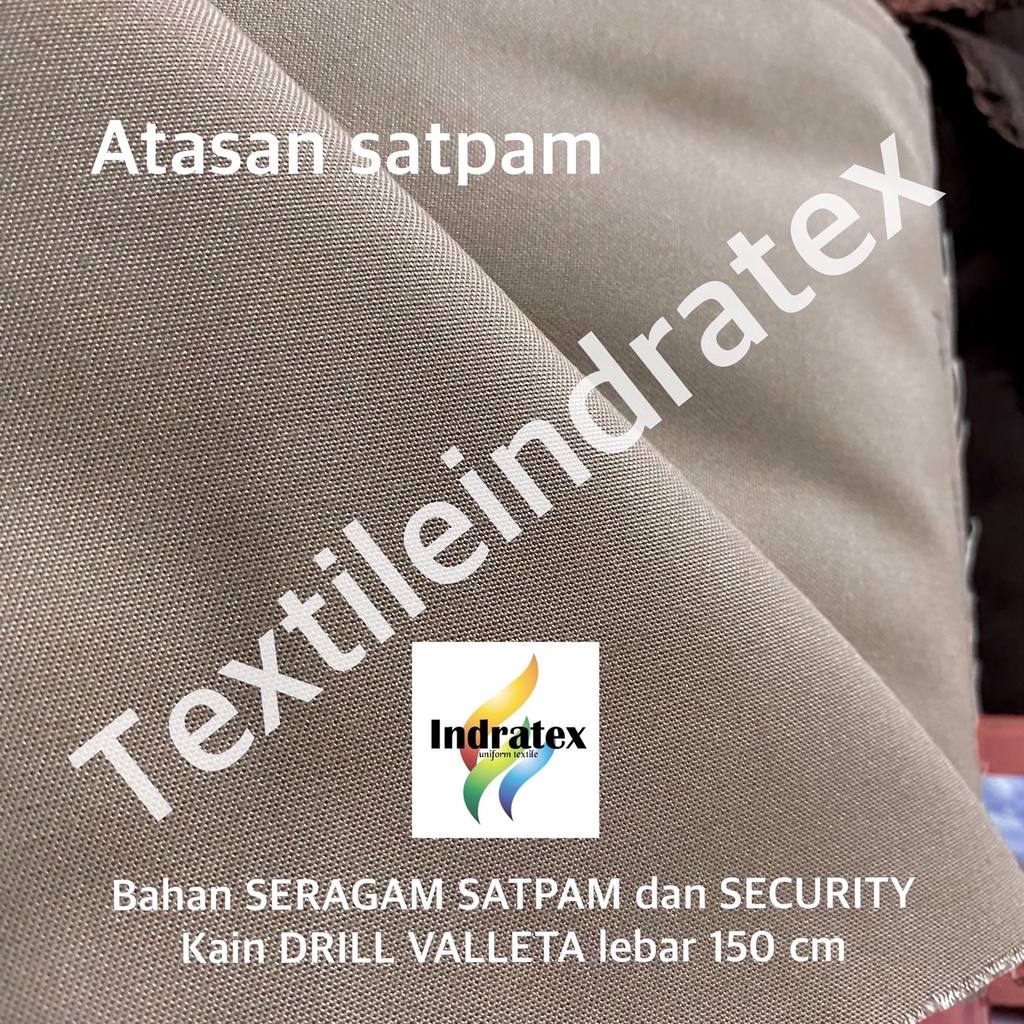 ( per 1 roll ) Bahan seragam POLISI SATPAM SECURITY kain twill AMERICAN DRILL VALLETA lebar 150 cm baju PDH PDL