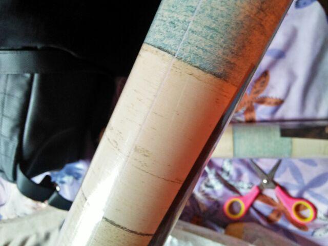 Wallpaper Sticker Dinding Papan Kayu Kuning Gading Biru Walpaper Stiker