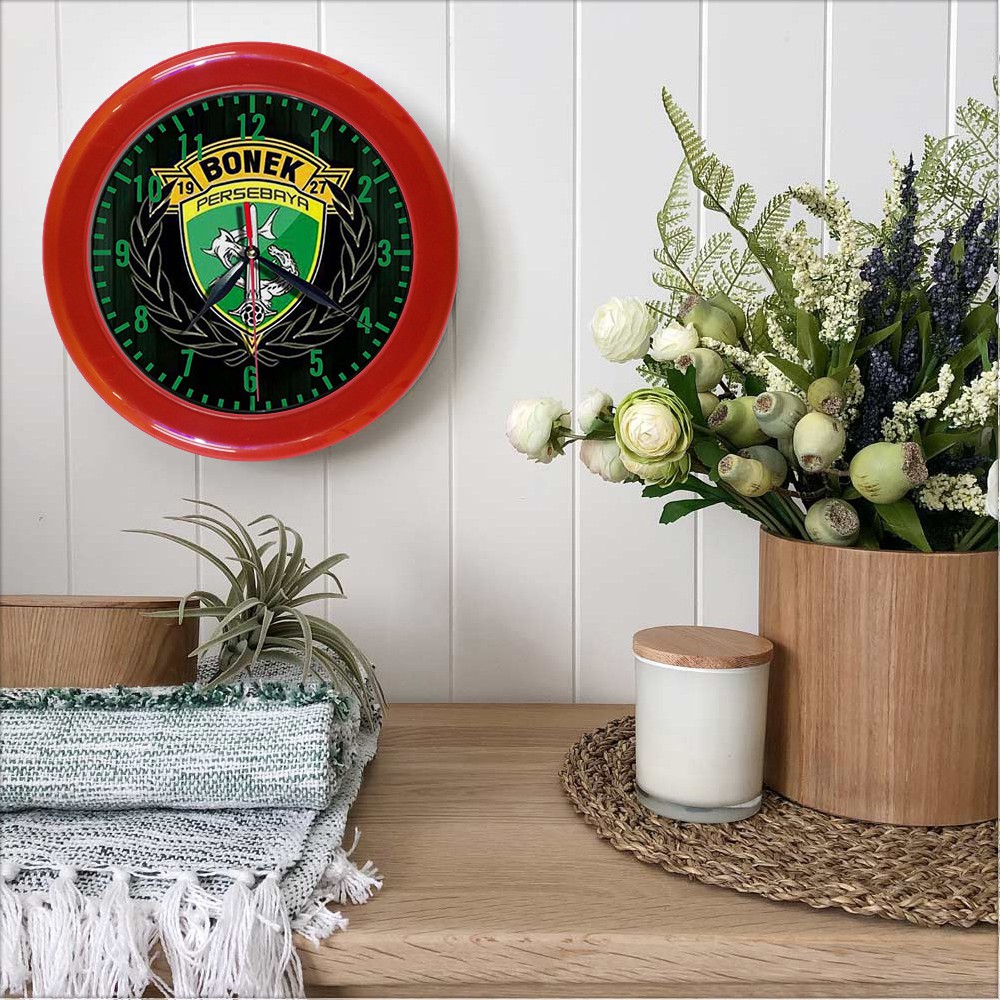 JAM DINDING PERSEBAYA 2   (DIAMETER 30CM)