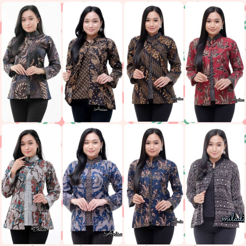 Atasan Batik Dolby Dolbi Dobby Doby Tenun Sutra Tulis Halus Katun ATBM Baron ,Sarombit Atasan