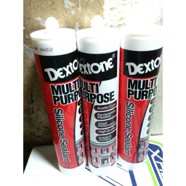 LEM DEXTONE SILICONE SEALENT, LEM LACA, LEM TEMBAK WARNA BLACK / HITAM