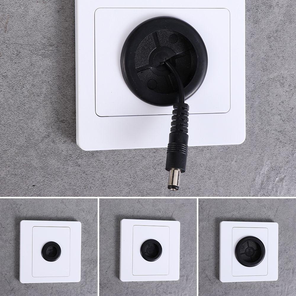 ROW 1Pcs Electrical Supplies Cable Socket Panel 86Type Decorative Cover Wall Blank Panel Home Improvement With Rubber Pad With Outlet Hole Cable Organizer Storage Wiring Accessories Cable Cover