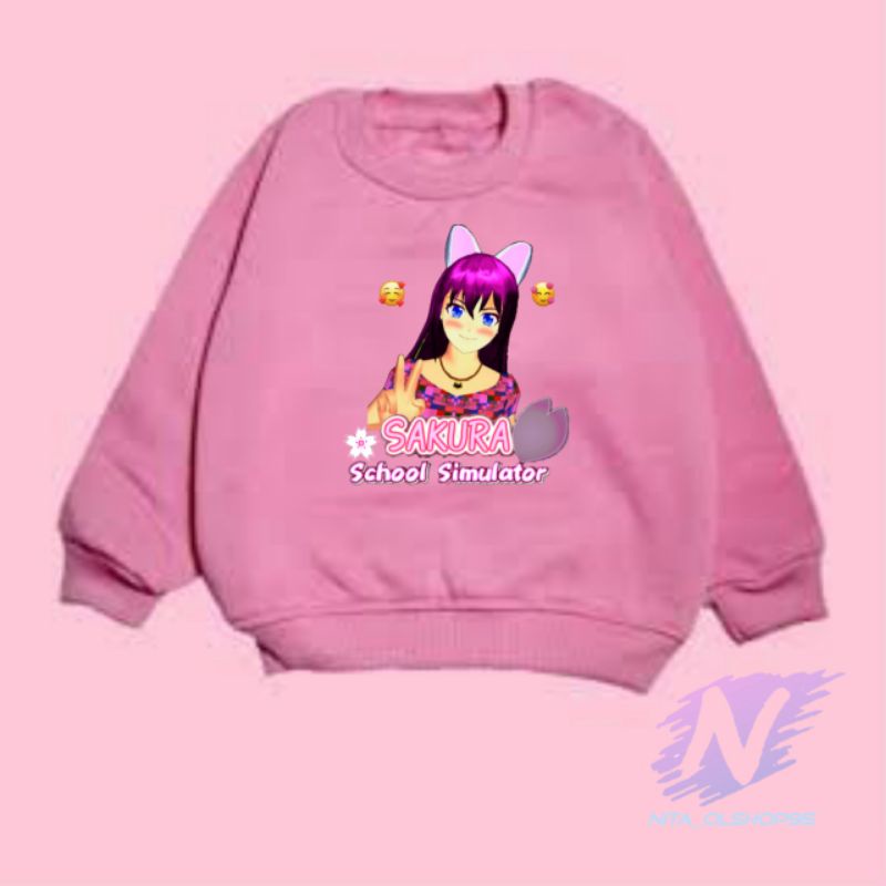 crewneck sweater sakura school simulator crewneck anak