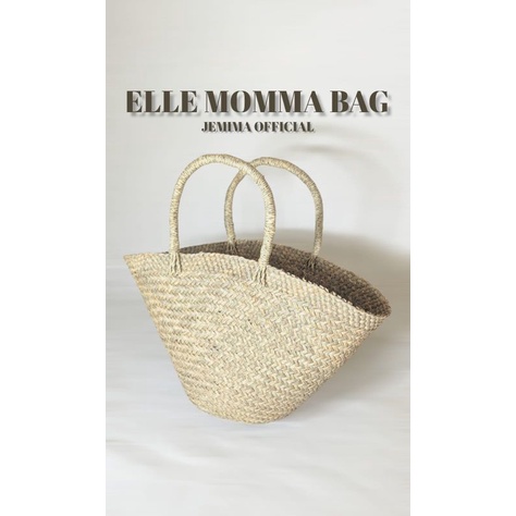 Elle Moma Bag / Tas Anyaman Mendong / Lucu Gemas untuk Anak Muda dan Ibu Muda / Kerajinan / Jemima O