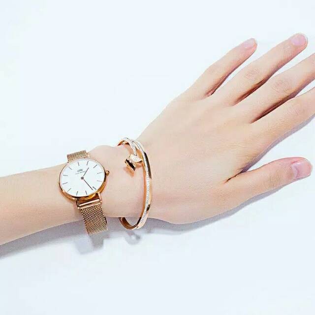 GG Gelang Bangle Aksen Kupu-kupu Titanium #GB-