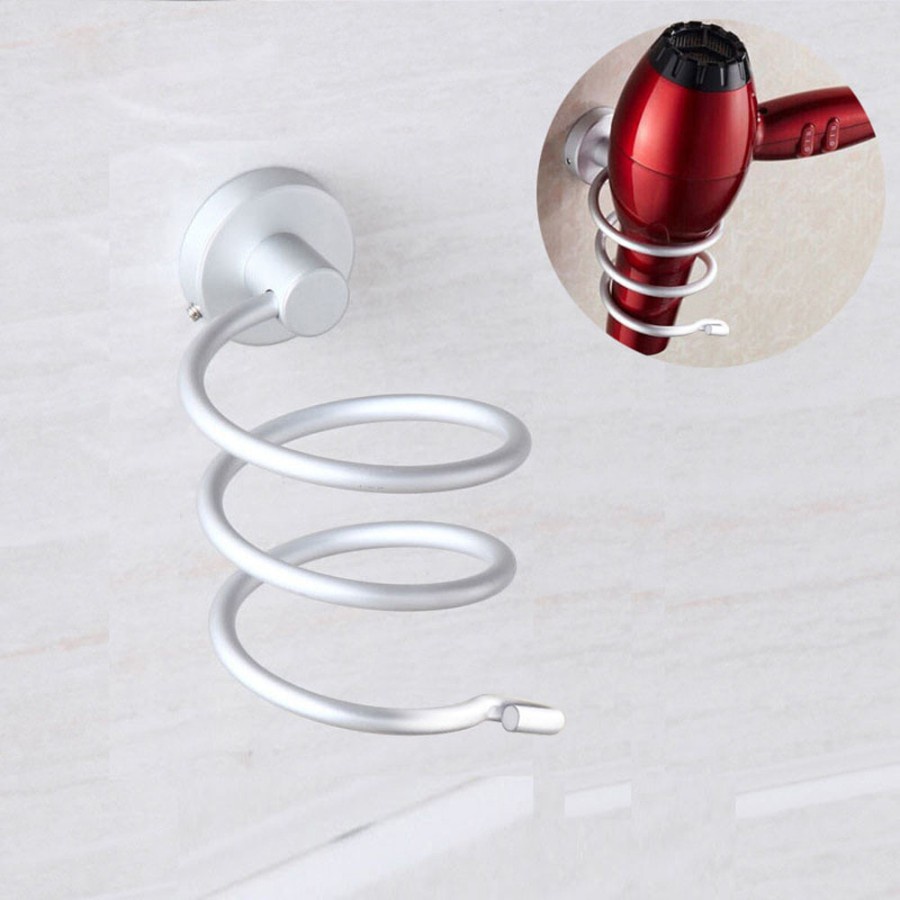 Rak Holder Hair Dryer Aluminium - Silver