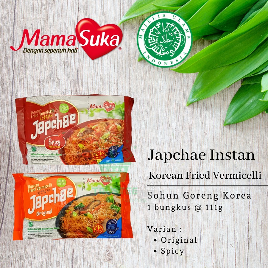 MamaSuka Japchae Instant / Korean Fried Vermicelli / Bihun Korea 111gr
