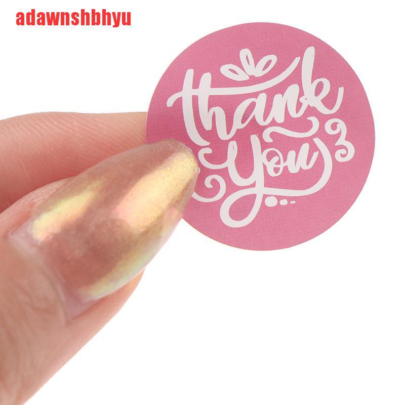 500pcs Stiker Label Segel Tulisan Thank You Untuk Scrapbook