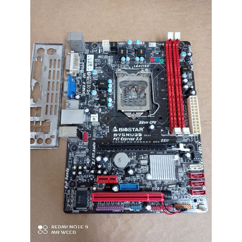 mobo biostar B75MU3B socket Lga 1155 ddr3 usb3 on board vga