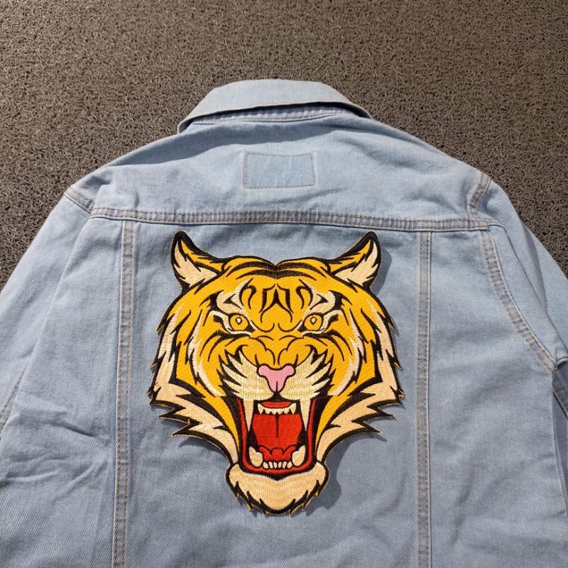 Backpatch bordir / Emblem bordir besar macan bin maung best quality