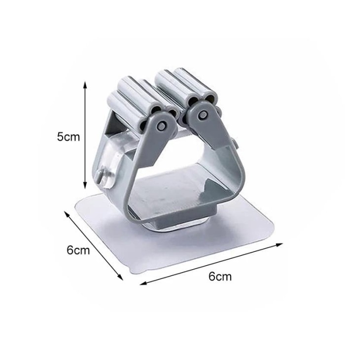 Klip Penjepit Gantungan Sapu Kain Pel Mop Broom Holder Hanger Hook