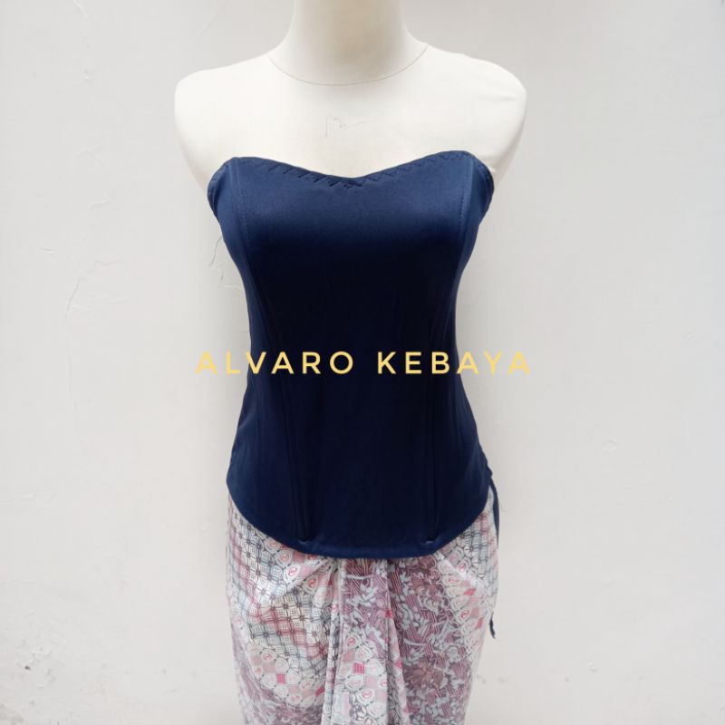 Bustier kemben longtorso kamisol dalaman kebaya kutubaru murah ready