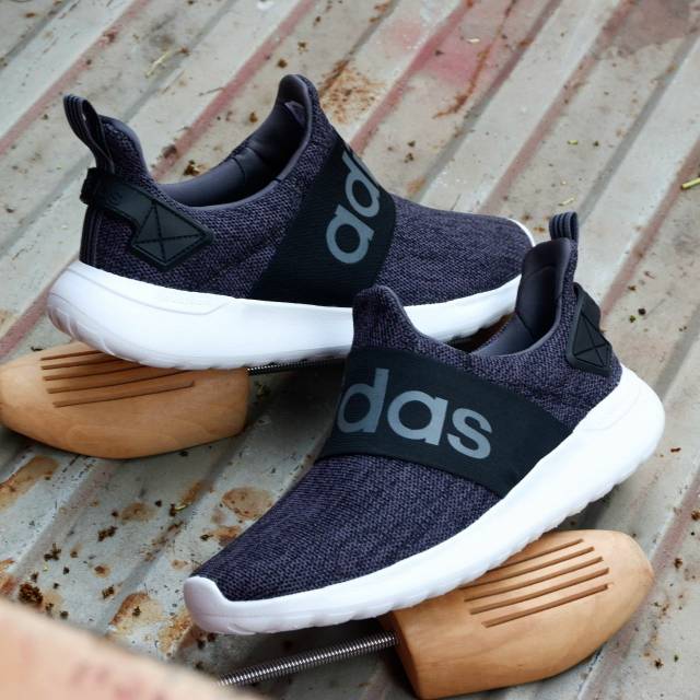 Sepatu Enteng Adidas Lite Racer BYD Slip on Dark Blue Black Biru kehitaman Original Murah
