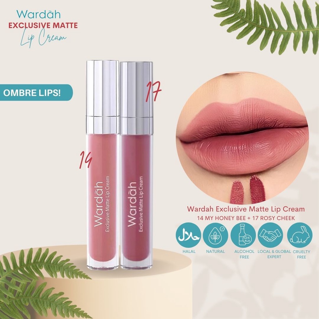 TERBARU!! Wardah Exclusive Matte Lip Cream Banyak Pilihan Warna Yang Cocok