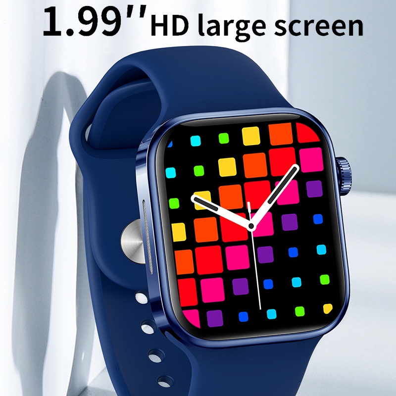 GARANSI✅Z56 Series 8 Ori iwatch NFC AOD Function Smart Watch 1.99 inches Square Screen Bluetooth Call IP67 Waterproof Long Standby Watches Heart Rate Monitor Fitness Tracker Android IOS