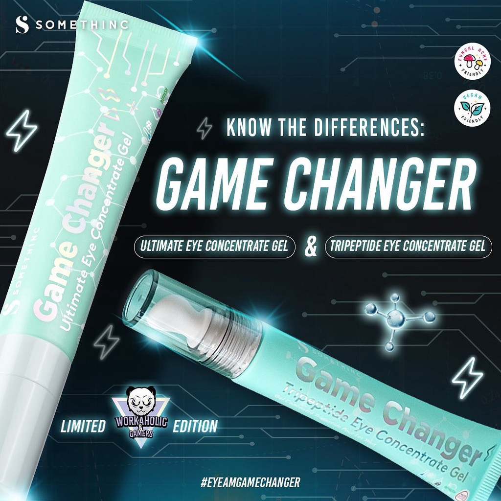 SOMETHINC GAME CHANGER Ultimate / Tripeptide Eye Concentrate Gel 20ml | Kantong Mata Gelap