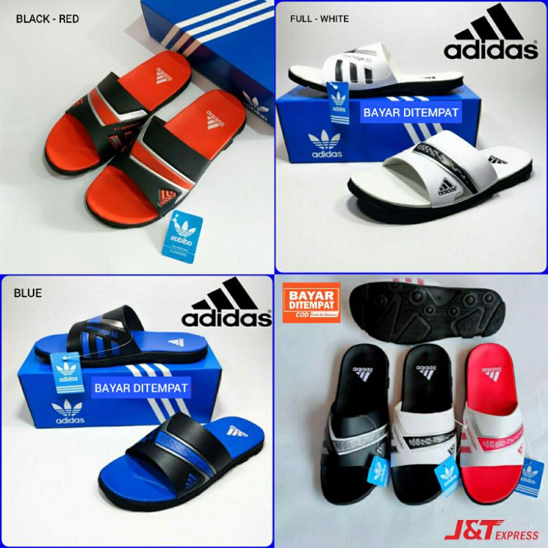 LARIS Sendal Adidas Pria Terbaru. Sandal Adidas Aqualette Adilette Grade Original Slide Ori Pria