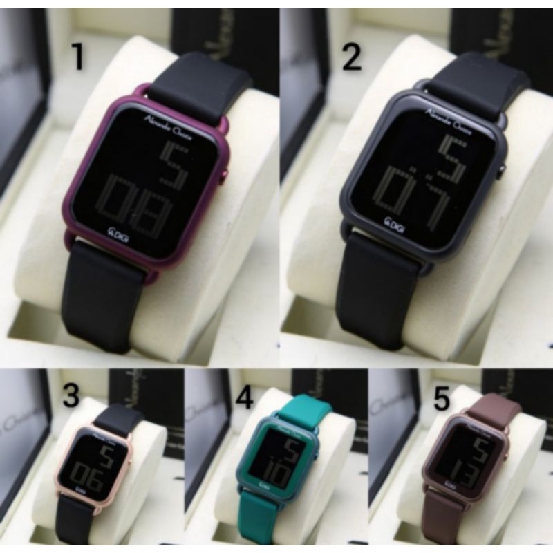 Jam Tangan Alexandre Christie Wanita AC 9332 Rubber Strap