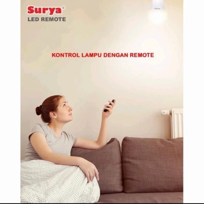 Bohlam LED Surya 10Watt Lampu LED Remote CCT 10w